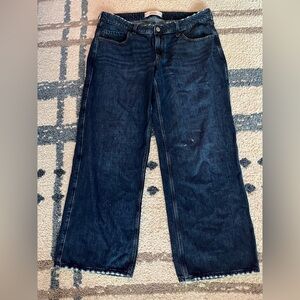 Hollister Dark Blue Straight Leg Jeans